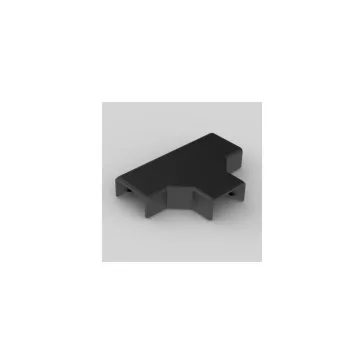   Kopos T-idom 20x10mm színes kábelcsatornához, fekete színű, UV-stabil, 8924 FB