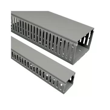   Kopos perforált kábelcsatorna, 60x80mm, műanyag, sötétszürke, RK 60X80 LD