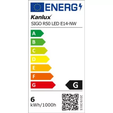   Kanlux 22736, SIGO R50 6W-NW LED 480lm természetes fényű E14, R50-es, led izzó, 22736