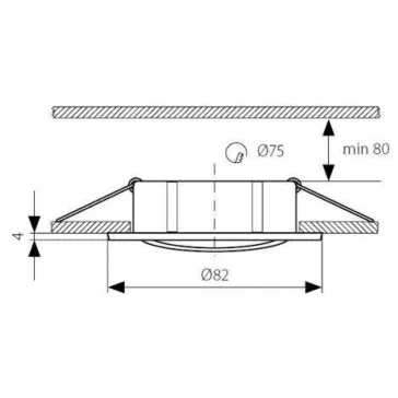 Kanlux VIDI CTC-5515-B fekete szpot lámpa, 25996