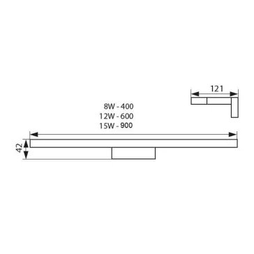 Kanlux ASTEN LED IP44-15W NW fali lámpa, 26682