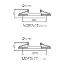Kanlux MORTA CT-DTO50-SR ezüst dekorációs keret, 26716 Kanlux MORTA CT-DTO50-SR ezüst dekorációs keret, 26716