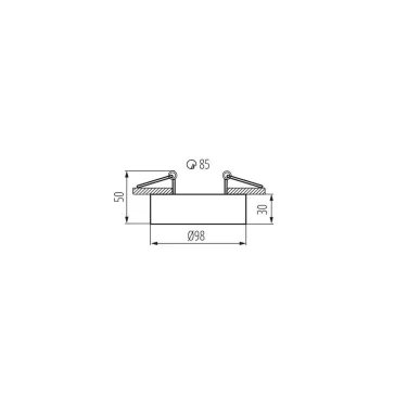 Kanlux MINI BORD DLP-50-W dekorációs keret, 28782