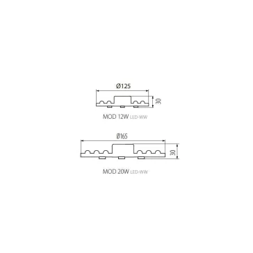   Kanlux MODv2 LED 12W-NW 1200lm természetes fényű cserélhető led modul, 29301