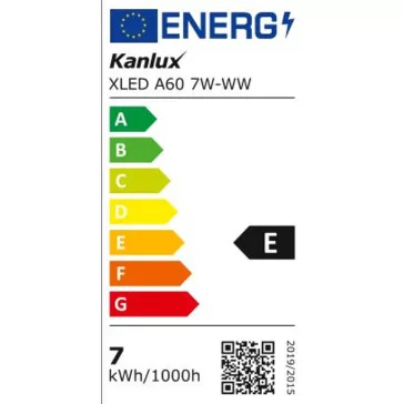   Kanlux 29601, XLED E27 A60 7W-WW 810lm meleg fehér E27, filament, led izzó, 29601