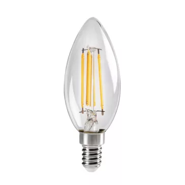   Kanlux 29618, XLED C35 4,5W-WW 470lm meleg fehér E14, filament, led izzó, 29618