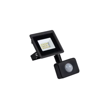   Kanlux GRUN NV mozgásérzékelős LED reflektor fekete 10W 750lm 4000K IP44, 31397