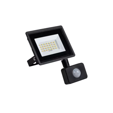   Kanlux GRUN NV mozgásérzékelős LED reflektor fekete 20W 1620lm 4000K IP44, 31398