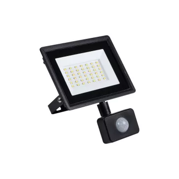   Kanlux GRUN NV mozgásérzékelős LED reflektor fekete 30W 2500lm 4000K IP44, 31399