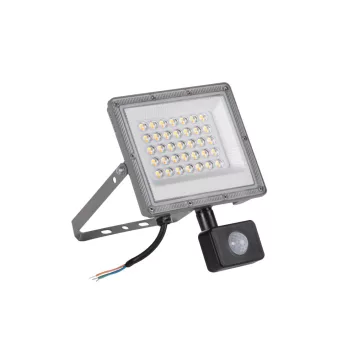 Kanlux ACETE CCT mozgásérzékelős LED reflektor szürke 30W 2400/3240/2910lm 3000/4000/6500K IP44