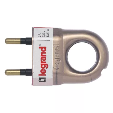Legrand Dugvilla, 2P, 6A, bronz műanyag, 50164
