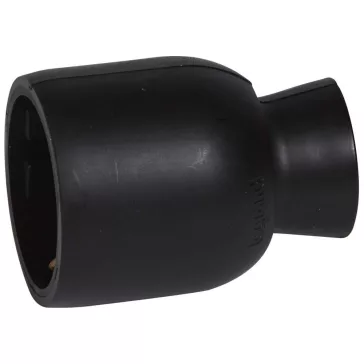   Legrand lengő aljzat, 2P+F, földelt, hátsó bekötésű, műanyag, fekete, 50179