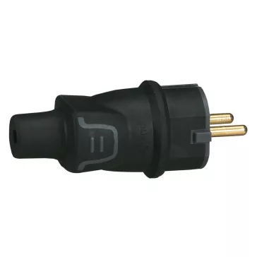   Legrand Dugvilla, gumi, földelt, hátsó bekötésű, IP44, 50342