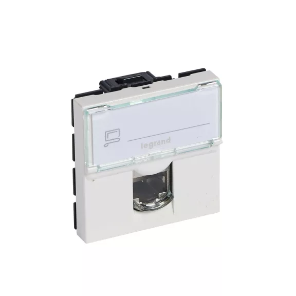 Legrand Program Mosaic LCS2 RJ45 aljzat Cat 6 UTP, 2 modul, fehér, 76564 Legrand Program Mosaic LCS2 RJ45 aljzat Cat 6 UTP, 2 modul, fehér, 76564