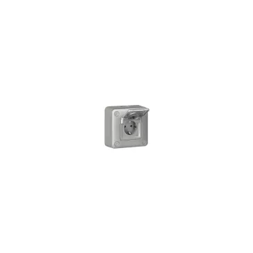   Legrand Green'up Access elektromos autó töltőaljzat, 2P+F, 16 A EV, fém, süllyesztett, 077856
