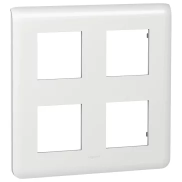   Legrand Program Mosaic keret 2x2x2mod, vízszintes, fehér, 078838L