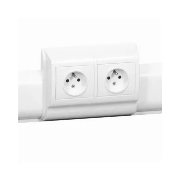   Legrand DLP Ø60 szerelvénykeret 2, 80/120x20 mini kábelcsatornára, 31693