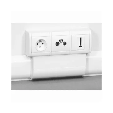   Legrand DLP Ø60 szerelvénykeret 3, 80/120x20 mini kábelcsatornához, 31699