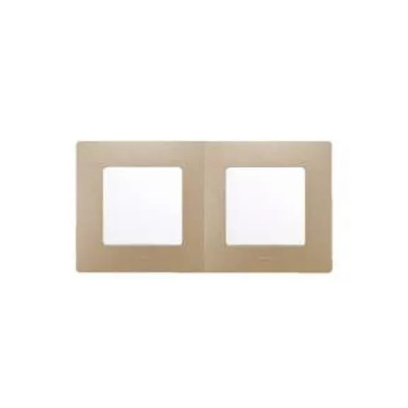 Legrand Niloé kettes keret, világos fa dekor, 397096 Legrand Niloé kettes keret, világos fa dekor, 397096