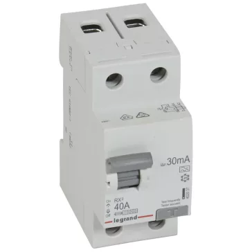   Legrand Áram-védőkapcsoló (FI relé) RX3 2P 40A/30mA, A típus, 402037