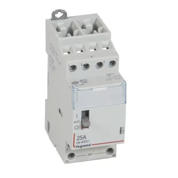 Legrand CX3 moduláris kontaktor 25A 24V 4Z - karral, 412517