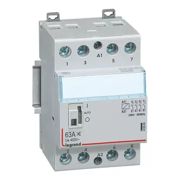   Legrand CX3 moduláris kontaktor 63A 230V 4Z halk - karral, 412563