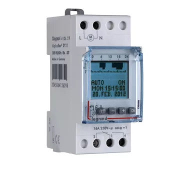   Legrand AlphaRex DY21 digitális kapcsolóóra, éves, 1 csatornás 84 program, 412629