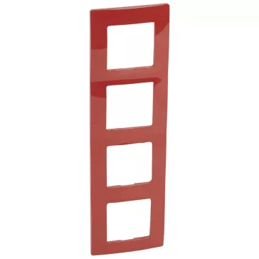Legrand Niloé 4-es keret piros, 665024