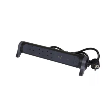 Legrand Elosztósor Premium 3x2P+F, túlfeszültség-védelemmel, USB-A + USB-C, 1,5 m vezetékkel, f