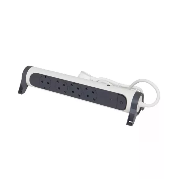 Legrand Elosztósor Premium 4x2P+F, Safe Control, 1,5 m vezetékkel, fehér/fekete, 694525 Legrand Elosztósor Premium 4x2P+F, Safe Control, 1,5 m vezetékkel, fehér/fekete, 694525