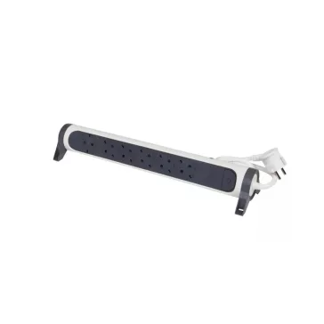   Legrand Elosztósor Premium 6x2P+F, Safe Control, 1,5 m vezetékkel, fehér/fekete, 694526
