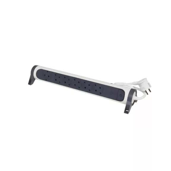 Legrand Elosztósor Premium 6x2P+F, Safe Control, 1,5 m vezetékkel, fehér/fekete, 694526 Legrand Elosztósor Premium 6x2P+F, Safe Control, 1,5 m vezetékkel, fehér/fekete, 694526