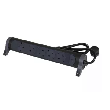   Legrand Elosztósor Premium 5x2P+F forgatható, 1,5 m vezetékkel, fekete, 694532