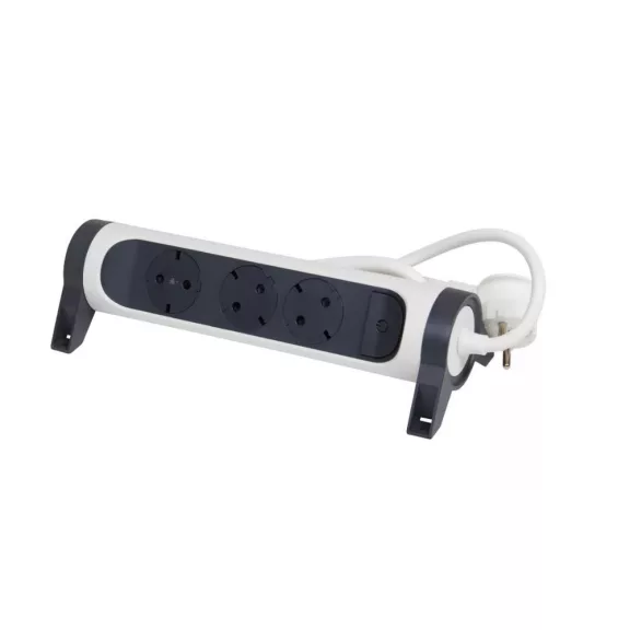 Legrand Elosztósor Premium 3x2P+F forgatható, 3 m vezetékkel, fehér/fekete, 694535 Legrand Elosztósor Premium 3x2P+F forgatható, 3 m vezetékkel, fehér/fekete, 694535