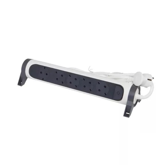 Legrand Elosztósor Premium 5x2P+F forgatható, 3 m vezetékkel, fehér/fekete, 694538 Legrand Elosztósor Premium 5x2P+F forgatható, 3 m vezetékkel, fehér/fekete, 694538