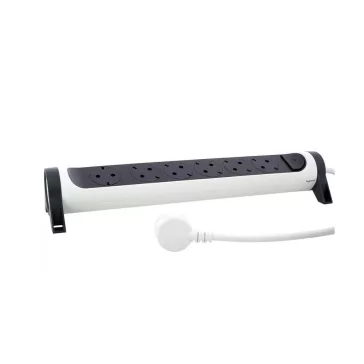   Legrand Elosztósor Premium 6x2P+F forgatható, 3 m vezetékkel, fehér/fekete, 694539