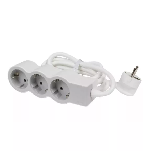 Legrand Elosztósor Standard 3x2P+F, 1,5 m vezetékkel, fehér-szürke, 694549 Legrand Elosztósor Standard 3x2P+F, 1,5 m vezetékkel, fehér-szürke, 694549