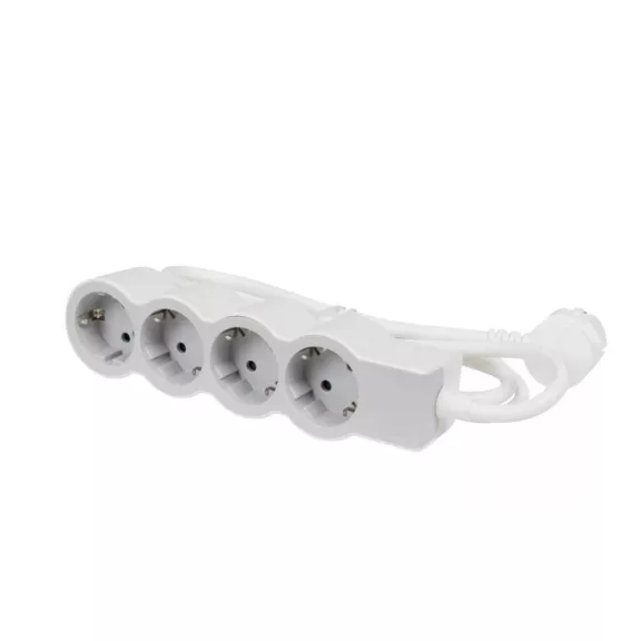 Legrand Elosztósor Standard 4x2P+F, 1,5 m vezetékkel, fehér-szürke, 694552 Legrand Elosztósor Standard 4x2P+F, 1,5 m vezetékkel, fehér-szürke, 694552