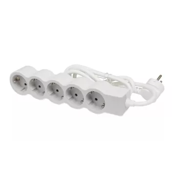   Legrand Elosztósor Standard 4x2P+F, 1,5 m vezetékkel,  fehér-szürke, 694555