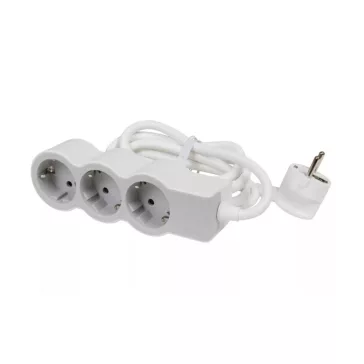   Legrand Elosztósor Standard 3x2P+F, 3 m vezetékkel, fehér-szürke, 694559