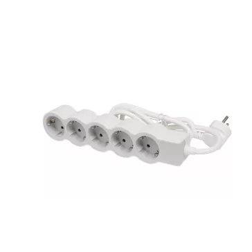   Legrand Elosztósor Standard 5x2P+F, 3 m vezetékkel, fehér-szürke, 694563