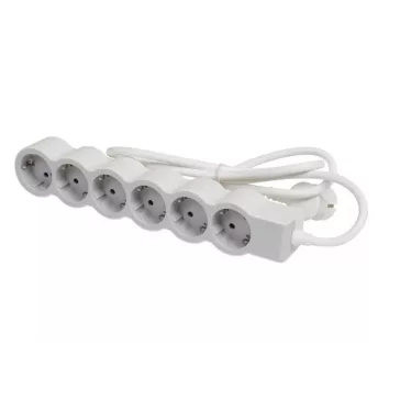   Legrand Elosztósor Standard 6x2P+F, 3 m vezetékkel, fehér-szürke, 694565