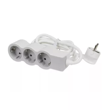   Legrand Elosztósor Standard 3x2P+F, 5 m vezetékkel, fehér-szürke, 694567