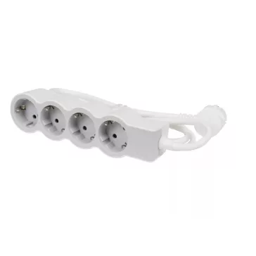   Legrand Elosztósor Standard 4x2P+F, 5 m vezetékkel, fehér-szürke, 694569