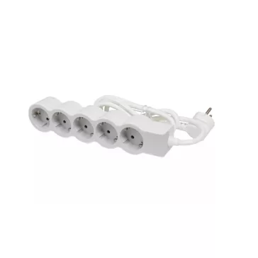   Legrand Elosztósor Standard 5x2P+F, 5 m vezetékkel, fehér-szürke, 694571