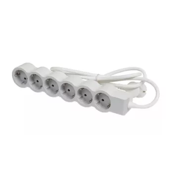   Legrand Elosztósor Standard 6x2P+F, 5 m vezetékkel, fehér-szürke, 694572
