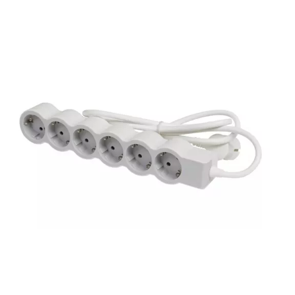 Legrand Elosztósor Standard 6x2P+F, 5 m vezetékkel, fehér-szürke, 694572 Legrand Elosztósor Standard 6x2P+F, 5 m vezetékkel, fehér-szürke, 694572