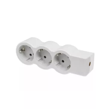   Legrand Elosztósor Standard 3x2P+F, vezeték nélkül, fehér-szürke, 694573