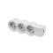 Legrand Elosztósor Standard 3x2P+F, vezeték nélkül, fehér-szürke, 694573