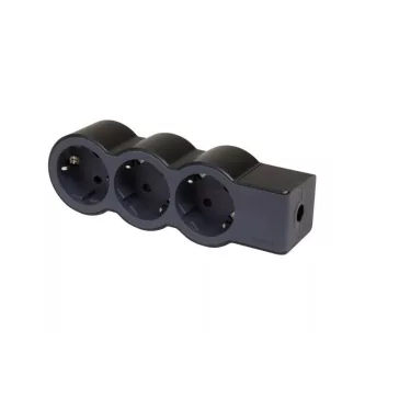   Legrand Elosztósor Standard 3x2P+F, vezeték nélkül, fekete, 694574